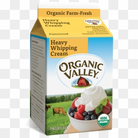 Organic Valley Heavy Whipping Cream, HD Png Download - whip cream png