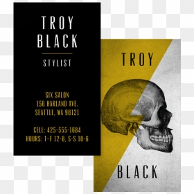 Edgy Stylist Business Card Template - Earthling Insomniacs Ball, HD Png Download - business card template png