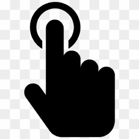 Responsive Fingerdot - Hand Touch Dot Clip Art, HD Png Download - finger touch png