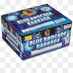500 Gram Fireworks Repeater Blue Brocade Barrage - Carton, HD Png Download - blue fireworks png