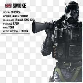 Smoke - Rainbow Six Siege British Operators, HD Png Download - rainbow six siege smoke png