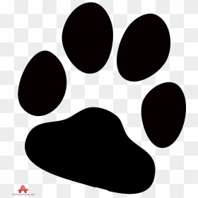 Free Clipart Image Of A Paw Print Picture Freeuse Paw - Paw Print Dog Paw Clip Art, HD Png Download - bear paw print png