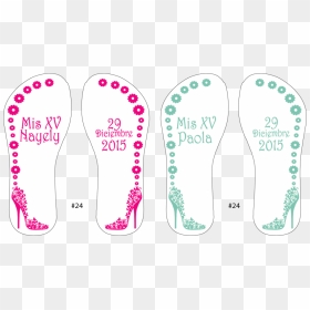 Flip-flops, HD Png Download - mis quince png
