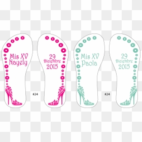 Flip-flops, HD Png Download - mis quince png