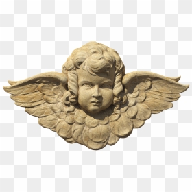 Angel Head Statue Transparent, HD Png Download - male angel png