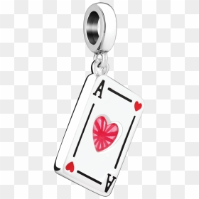 Chamilia Swarovski Ace Of Hearts - Keychain, HD Png Download - ace of hearts png