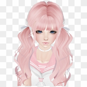 Kawaii, Pink, And Pink Hair Image - Cute Kawaii Imvu Avatars, HD Png Download - imvu png