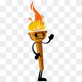 Olympic Torch Clip Art , Png Download - Bfdi Weekly Episode 2 Png Battle Owered, Transparent Png - olympic torch png