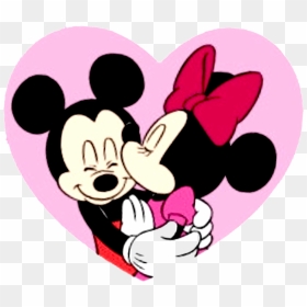 Transparent Chocolate Clip Art - Happy Valentines Day Mickey, HD Png Download - pink minnie mouse png
