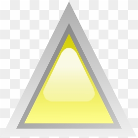 Transparent Yellow Triangle Png - Vector Led Green Button Triangle Png Icon, Png Download - yellow triangle png