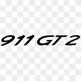 911 Gt2 Logo Black And White - Porsche 911, HD Png Download - 911 png