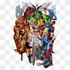 Súper Héroes Stan Lee, HD Png Download - stan lee png