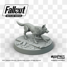 Fo Promo Dogmeat No Background Black Text Low Res Orig - Fallout Wasteland Warfare Institute, HD Png Download - dogmeat png