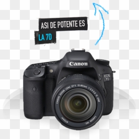 Canon Eos 7d, HD Png Download - canon dslr png