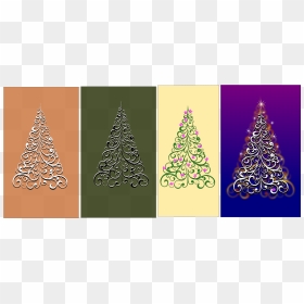 Ornamental Trees Clip Arts - Christmas Tree, HD Png Download - curvy lines png