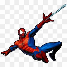 Thumb Image - Spider Man Marvel Vs Capcom 3, HD Png Download - spiderman swinging png