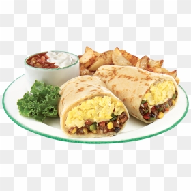 Katti Roll On Plate Png, Transparent Png - breakfast burrito png