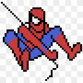 Spider Man Swinging Pixel Art , Png Download - Death Star Pixel Art, Transparent Png - spiderman swinging png