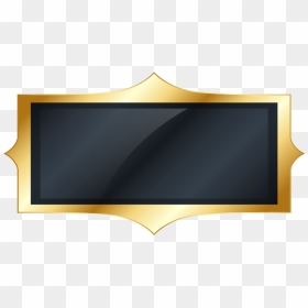 Black And Gold Label , Png Download - Flat Panel Display, Transparent Png - gold label png