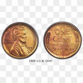 1909 Vdb Cent - Cash, HD Png Download - lincoln memorial png
