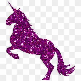 Unicorn Glitter Pink Glittery Glitterunicorn - Glitter Unicorn Transparent, HD Png Download - pink unicorn png