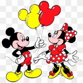 Mickey And Minnie Mouse Cartoon, HD Png Download - minnie mouse red png