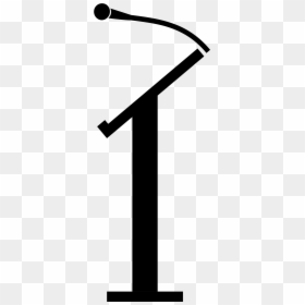 Black And White Podium, HD Png Download - speaker vector png