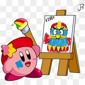 Kirby Drawing, HD Png Download - kirby star allies png
