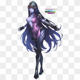 Widowmaker Hair Down, HD Png Download - overwatch widowmaker png