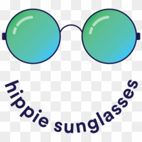 Circle, HD Png Download - hippie glasses png