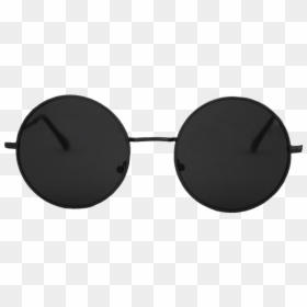 Round Black Sun Glasses, HD Png Download - hippie glasses png