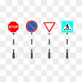Stop Sign, HD Png Download - sign pole png