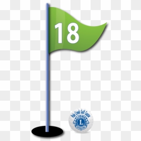 Golf Flag 18, HD Png Download - sign pole png