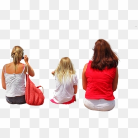Back Of Person Sitting Png, Transparent Png - woman back png