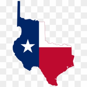 Republic Of Texas Flag Map, HD Png Download - texans png