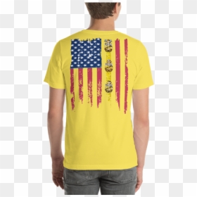 Back Writing On T Shirts, HD Png Download - american flag pin png
