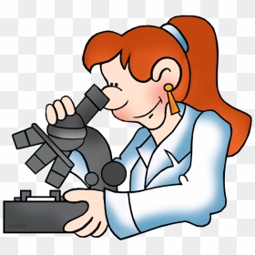 Scientist With Microscope Clipart, HD Png Download - scientist clipart png