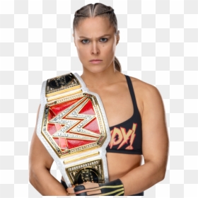 Wwe Ronda Rousey Raw Women's Champion, HD Png Download - summer rae png