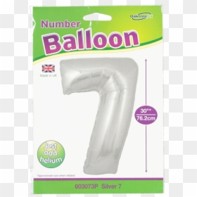 Number, HD Png Download - silver balloon png