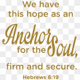 Calligraphy, HD Png Download - gold anchor png