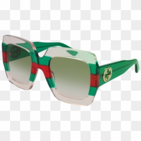 Red And Green Gucci Sunglasses, HD Png Download - green gradient png