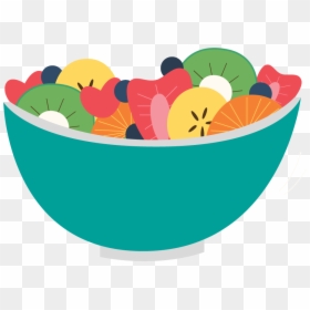 Fruit Salad Clip Art Transparent, HD Png Download - salad bowl png