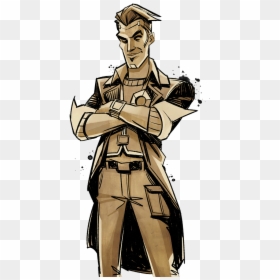 Tales From The Borderlands Drawing, HD Png Download - handsome jack png