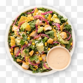 Crispy Chicken Poblano Salad Just Salad, HD Png Download - salad bowl png