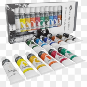 Castle Art Supplies Acrylic Paint Set, HD Png Download - acrylic paint png