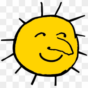 Погода Смайлики, HD Png Download - smiling sun png