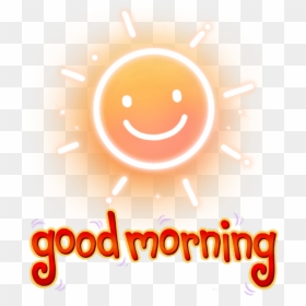 Good Morning Image Sticker, HD Png Download - smiling sun png