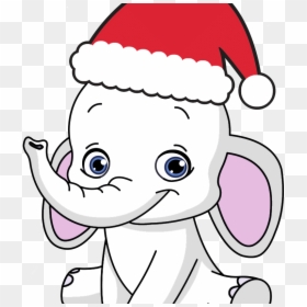 Christmas White Elephant Cartoon, HD Png Download - white elephant png