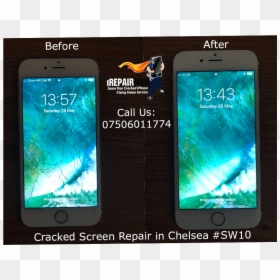 Smartphone, HD Png Download - cracked screen transparent png