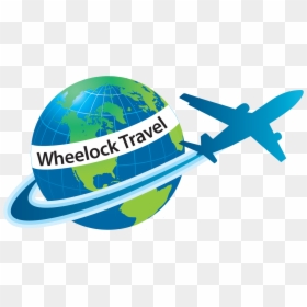 Plane Flying Around The World Png, Transparent Png - travel logo png
